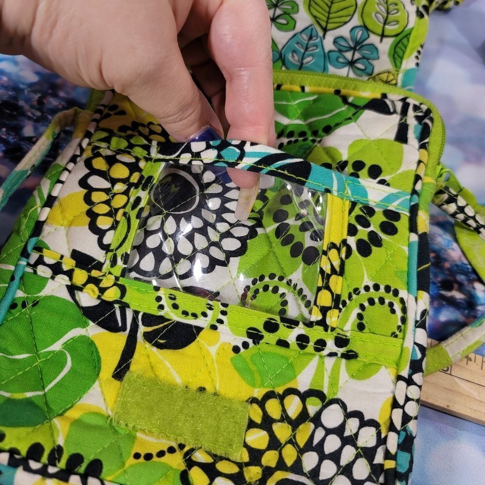 Vera Bradley Mini Hipster Crossbody Limes Up Retired Print Bag - Picture 7 of 12